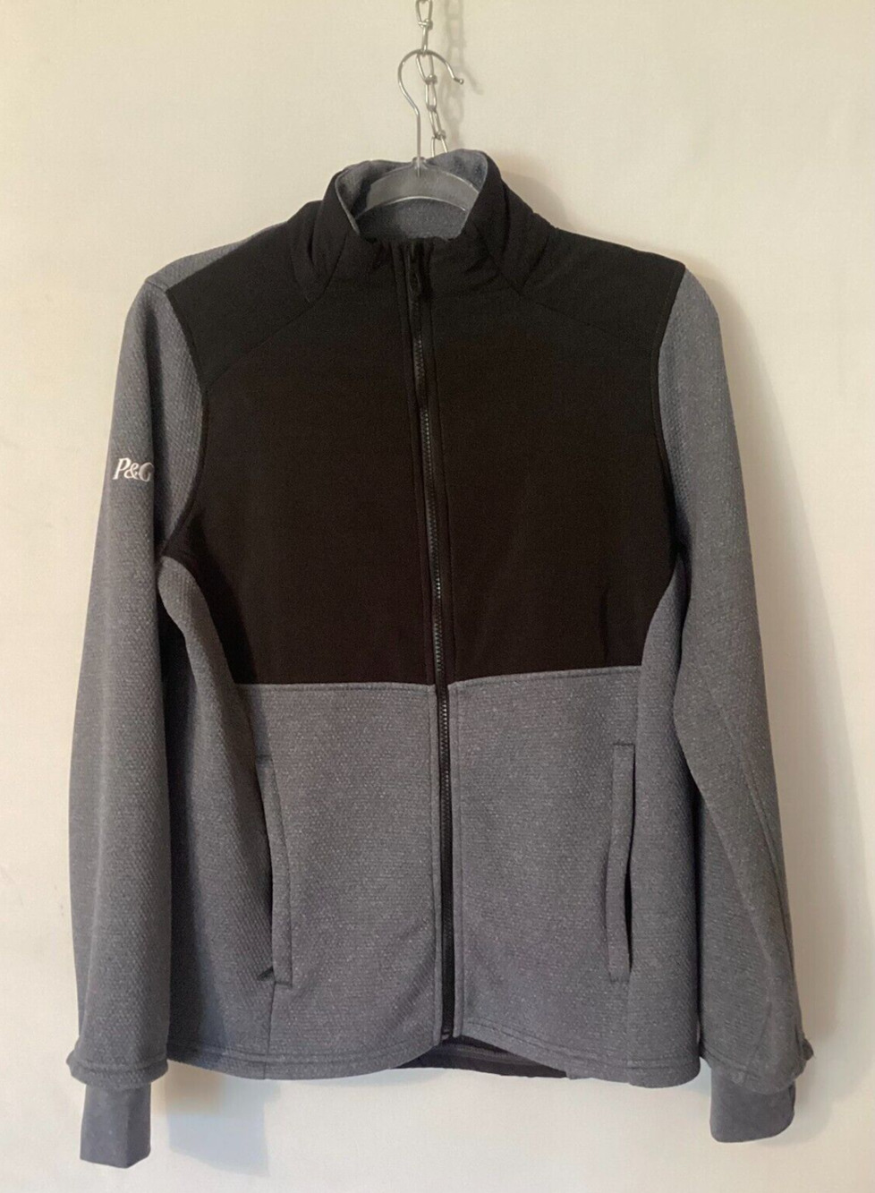 Spyder Women's Color Block Full-Zip Jacket Size M Gray & Black